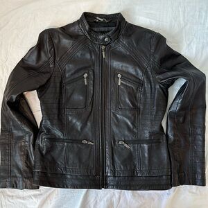 Bernardo Black leather jacket